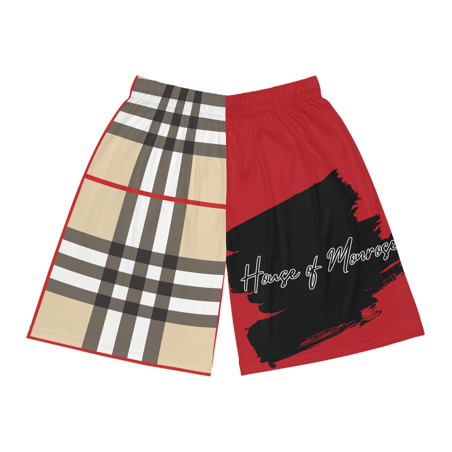 House Of Monrose Red Lux Print Shorts