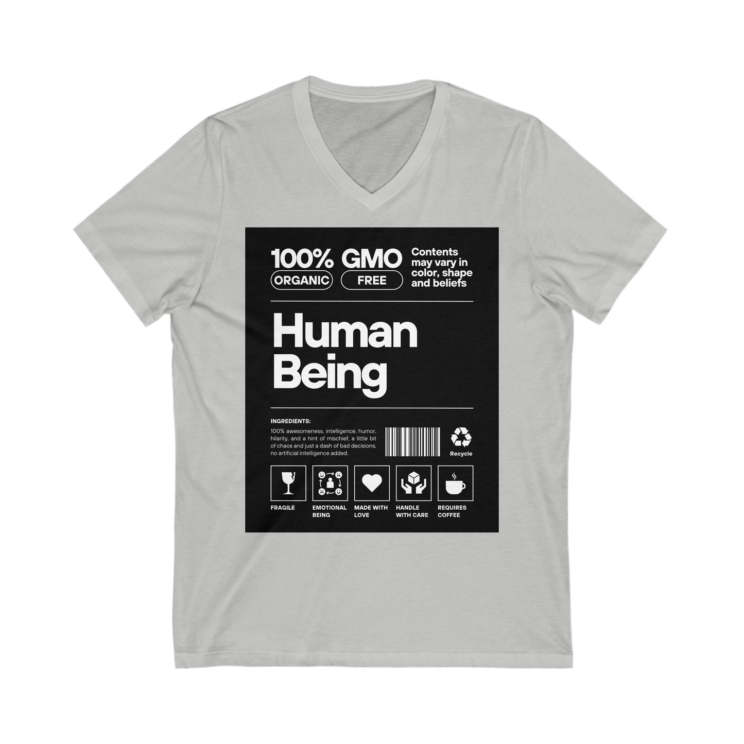 Human Being Label Unisex V-neck