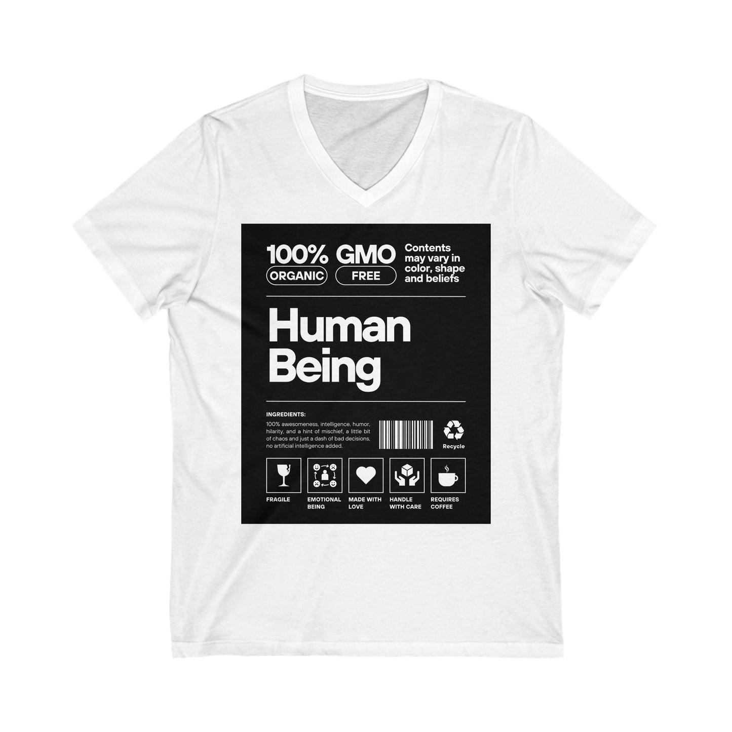 Human Being Label Unisex V-neck