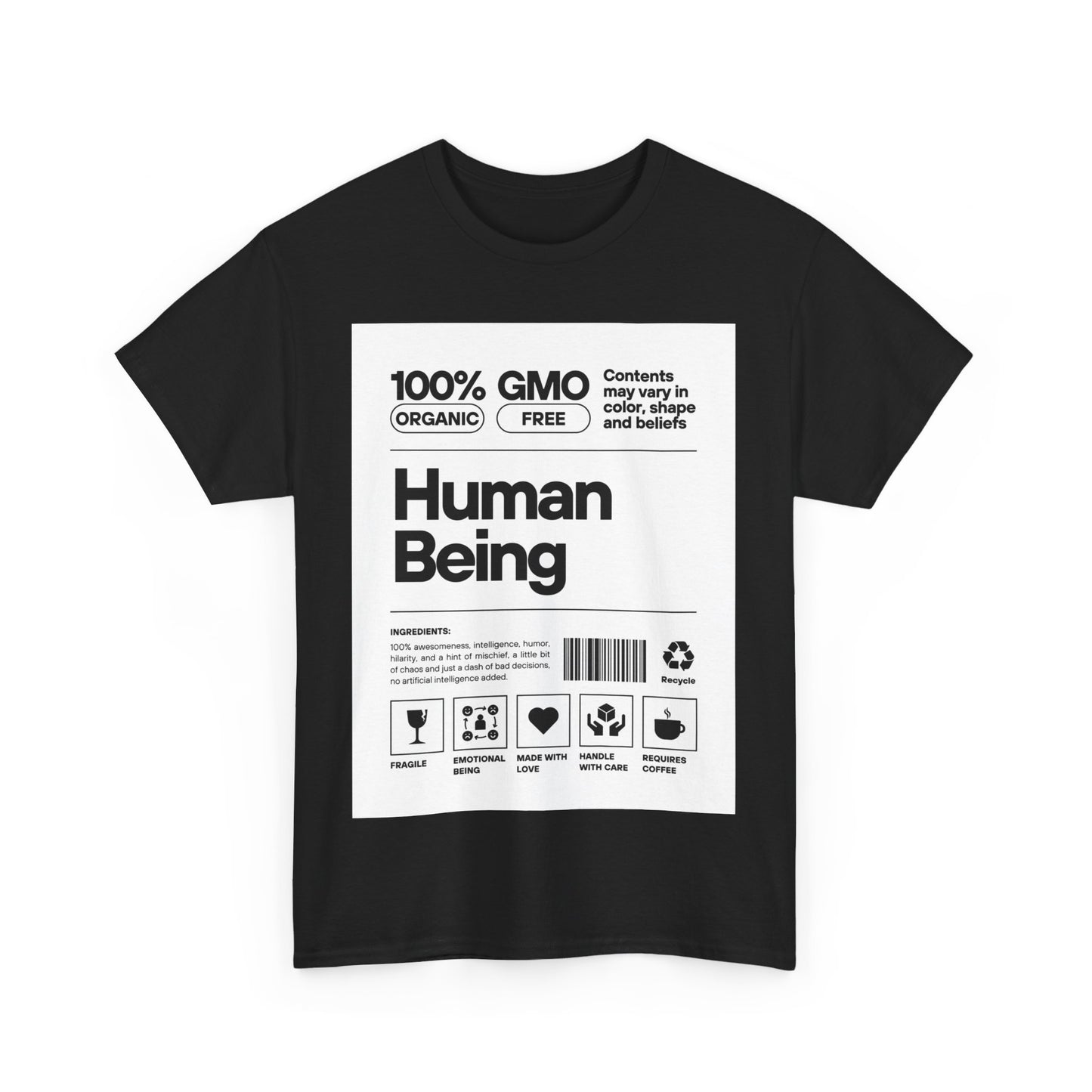 Human Being White Label Crew Tee