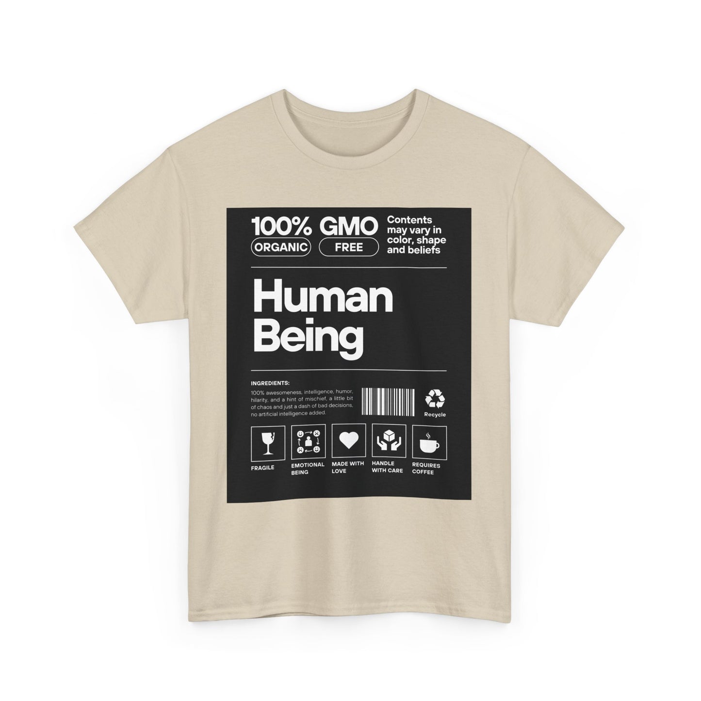 Human Being CREW Neck Tee Black Label