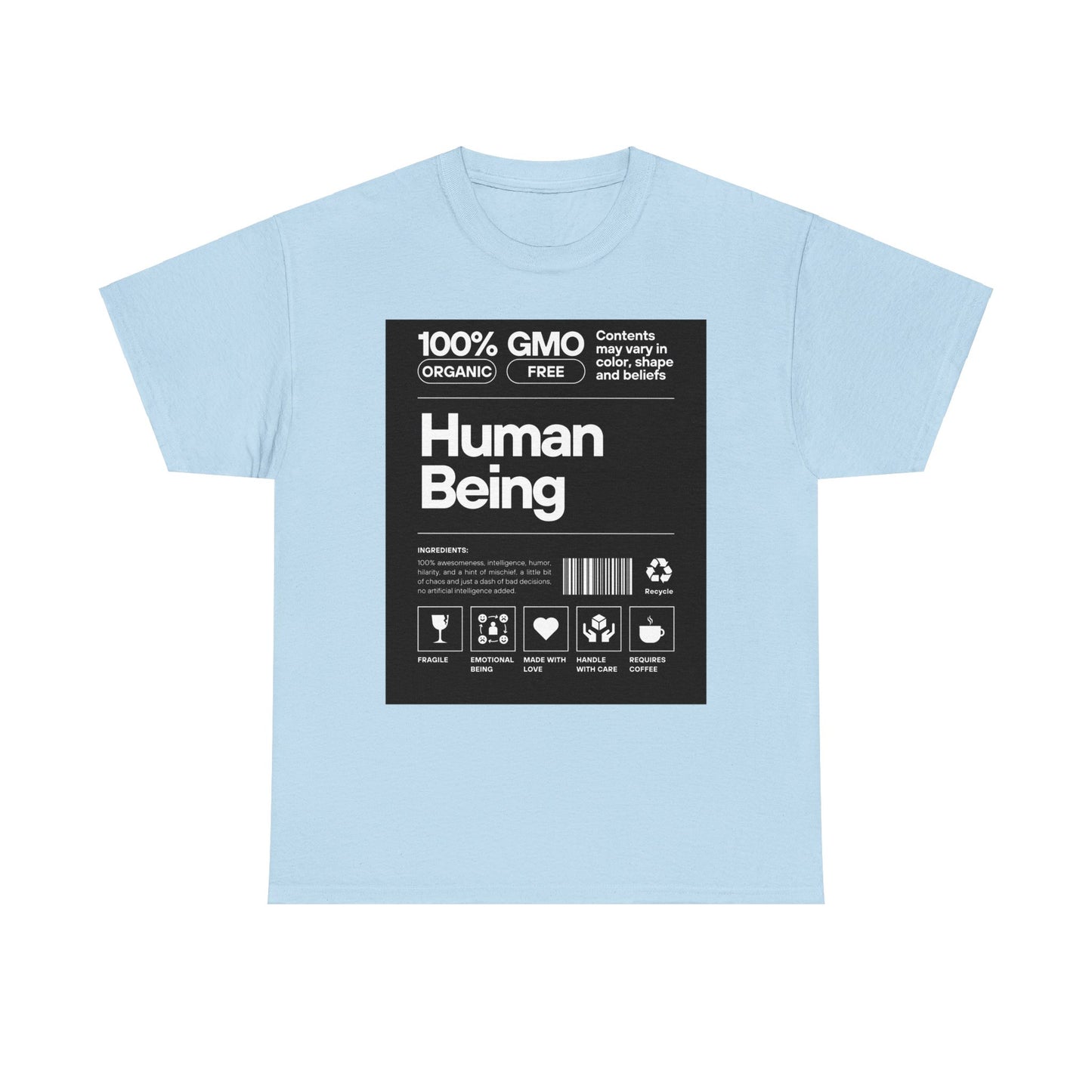 Human Being CREW Neck Tee Black Label