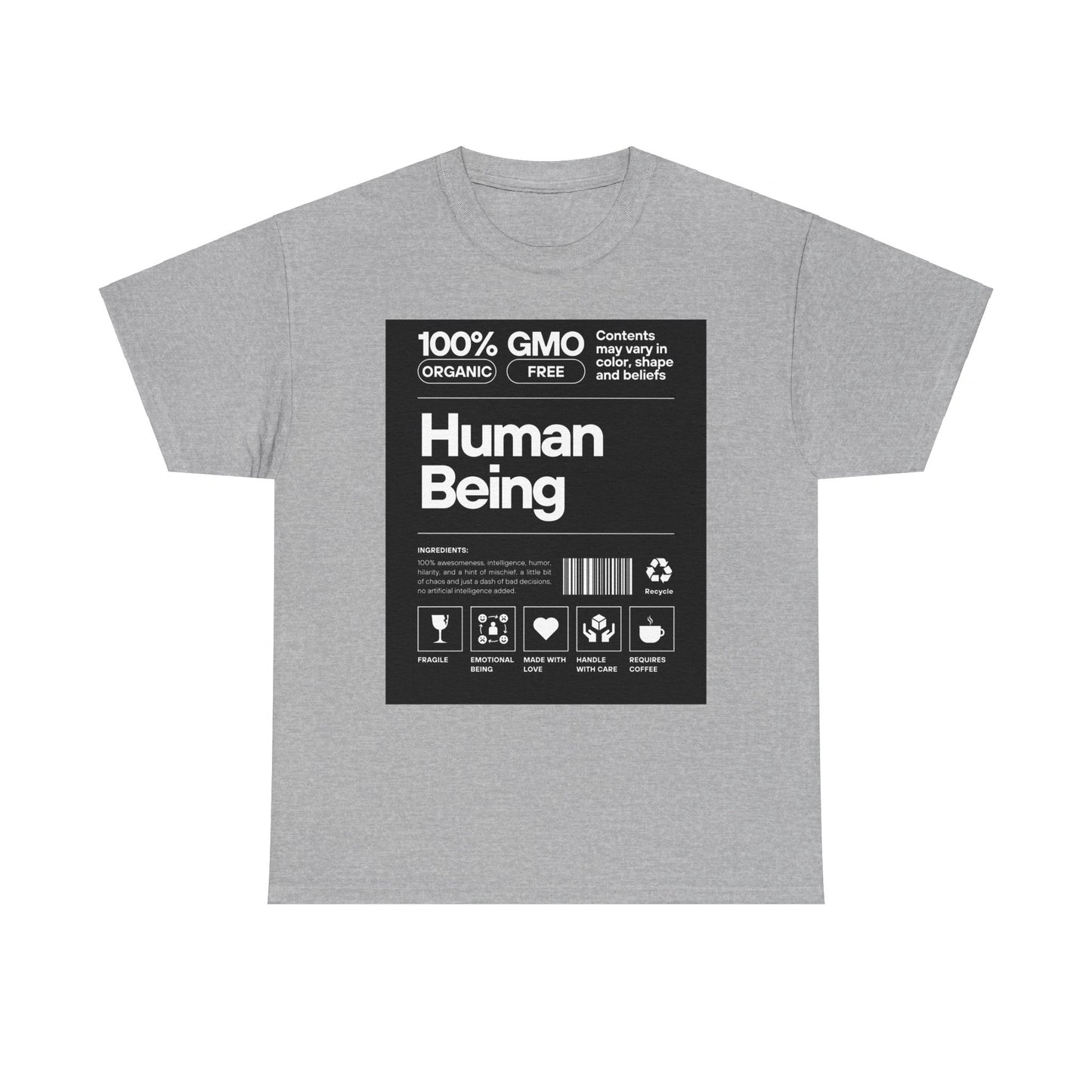 Human Being CREW Neck Tee Black Label