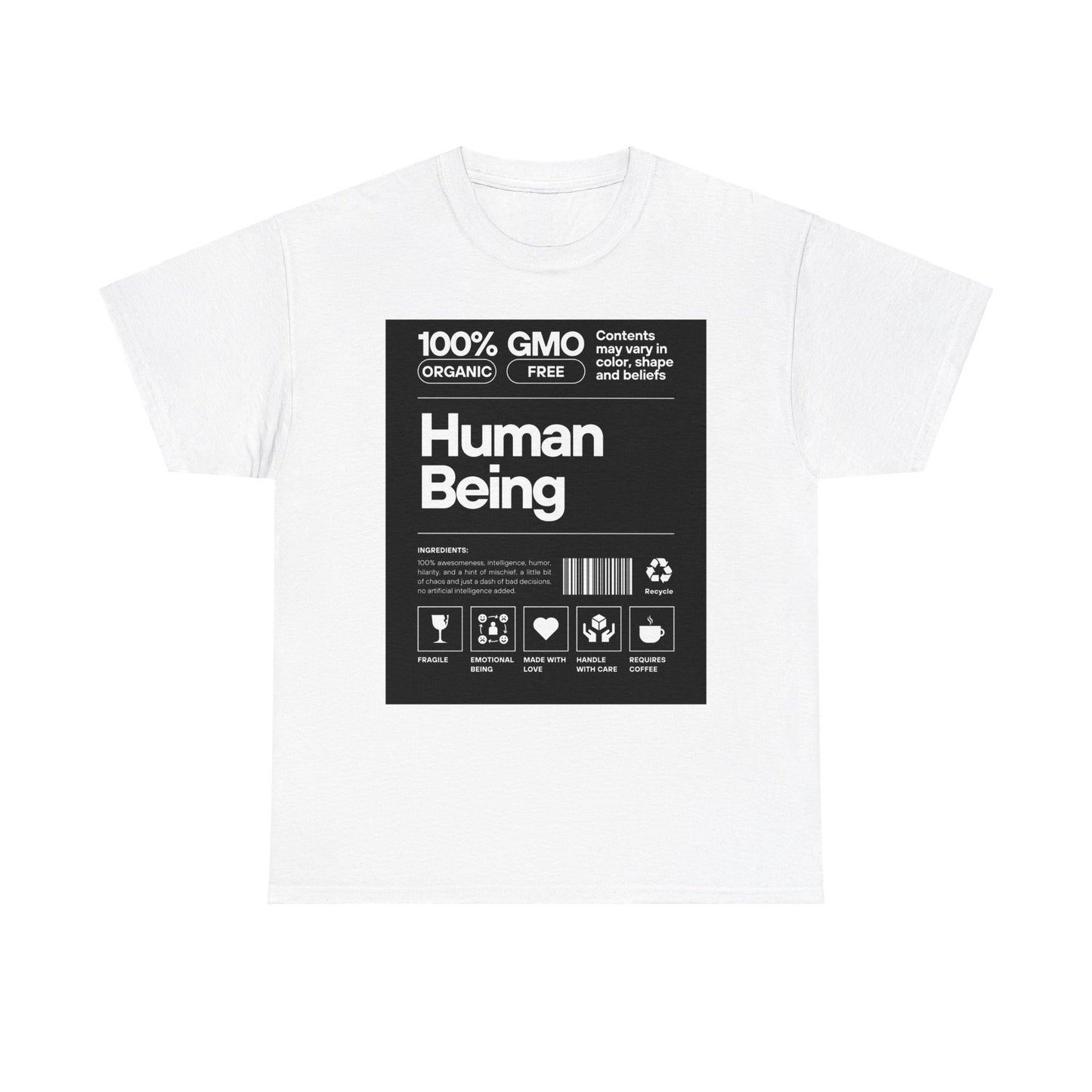 Human Being CREW Neck Tee Black Label