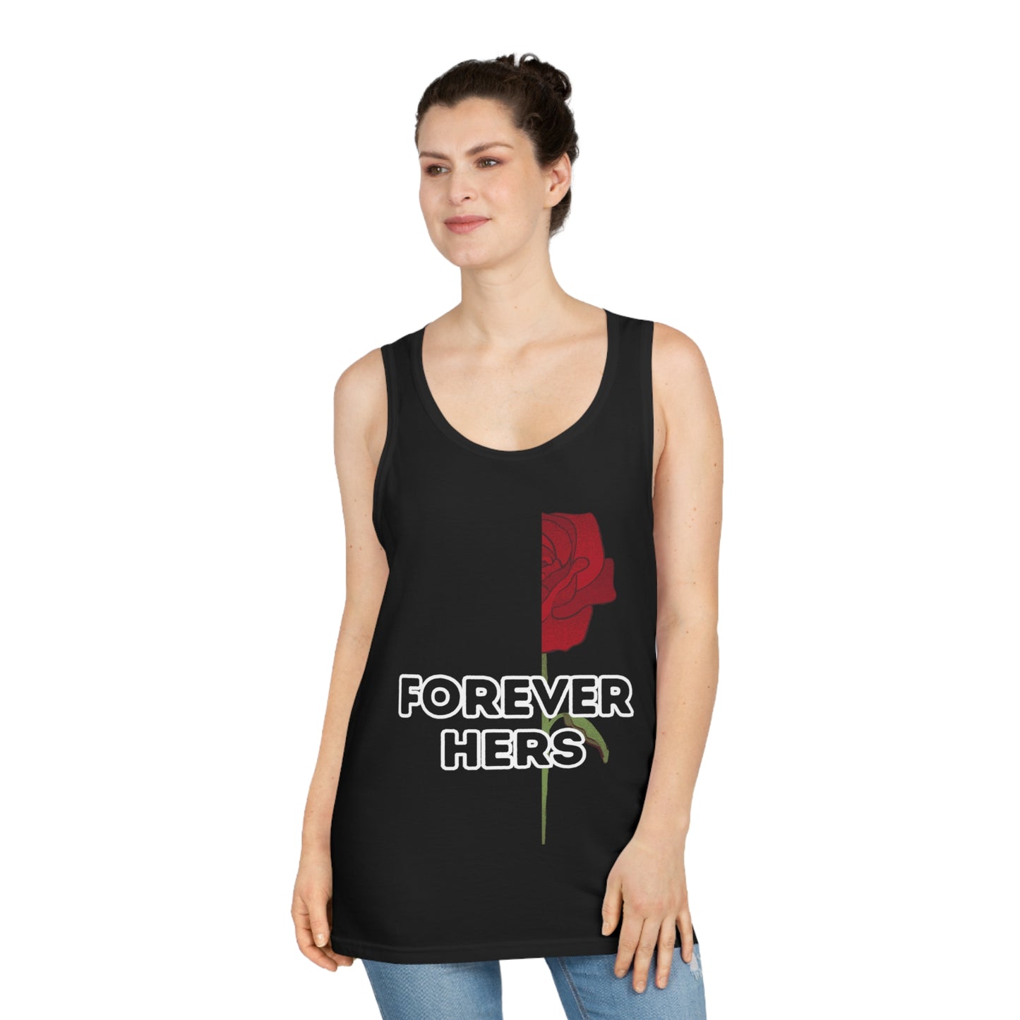 Forever Hers Couples Tank Left Side