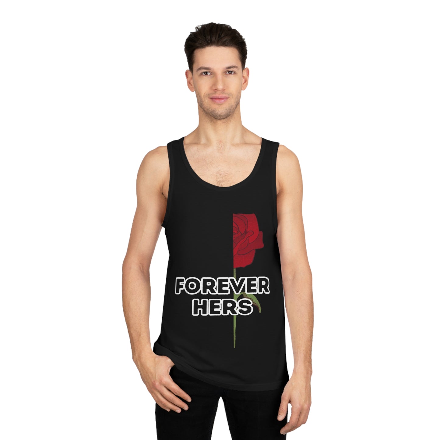 Forever Hers Couples Tank Left Side