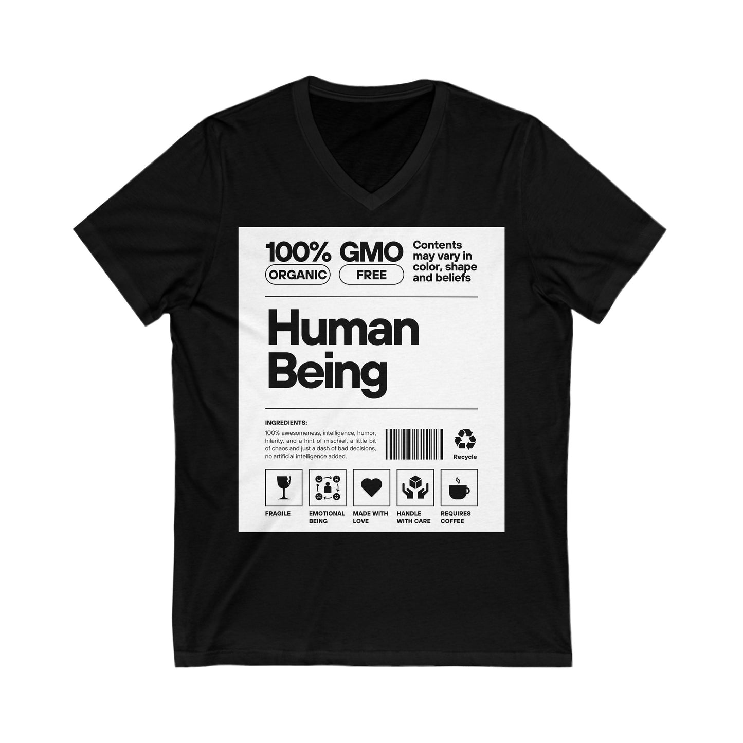 Human Being Label Unisex V-neck