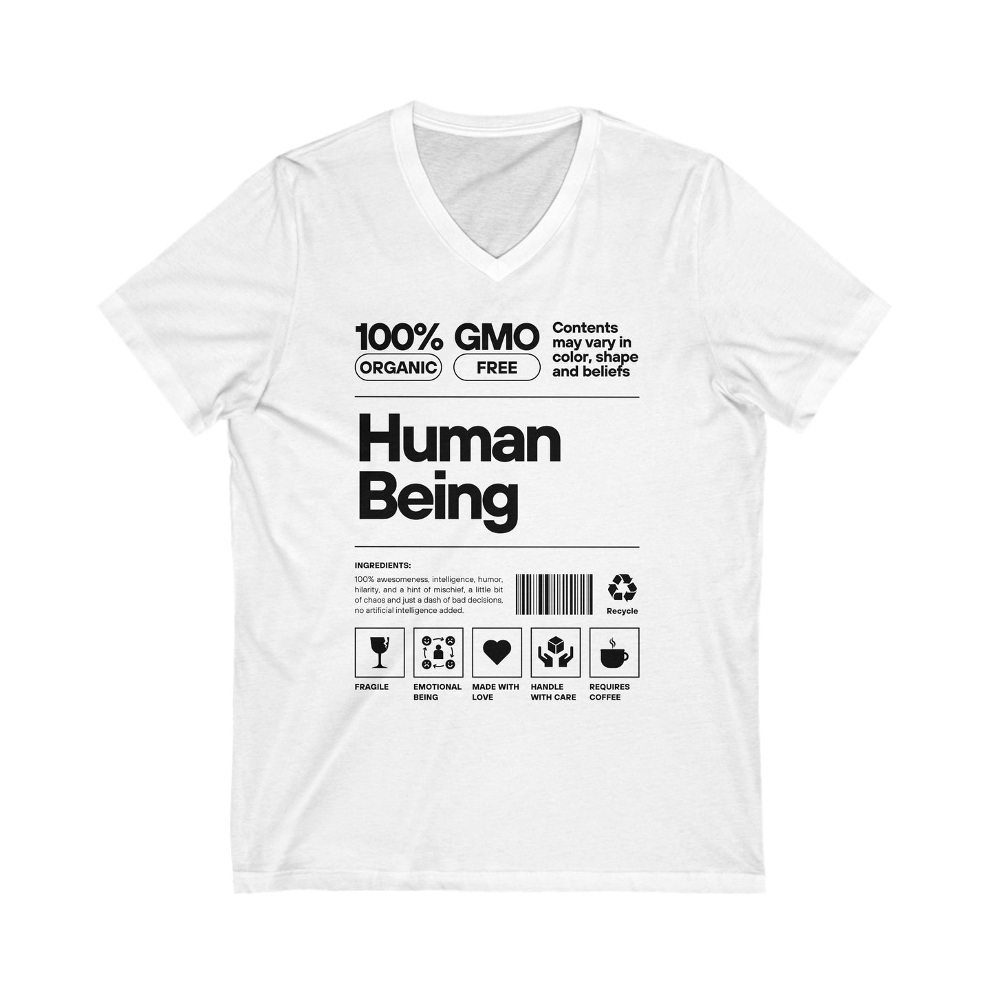 Human Being Label Unisex V-neck