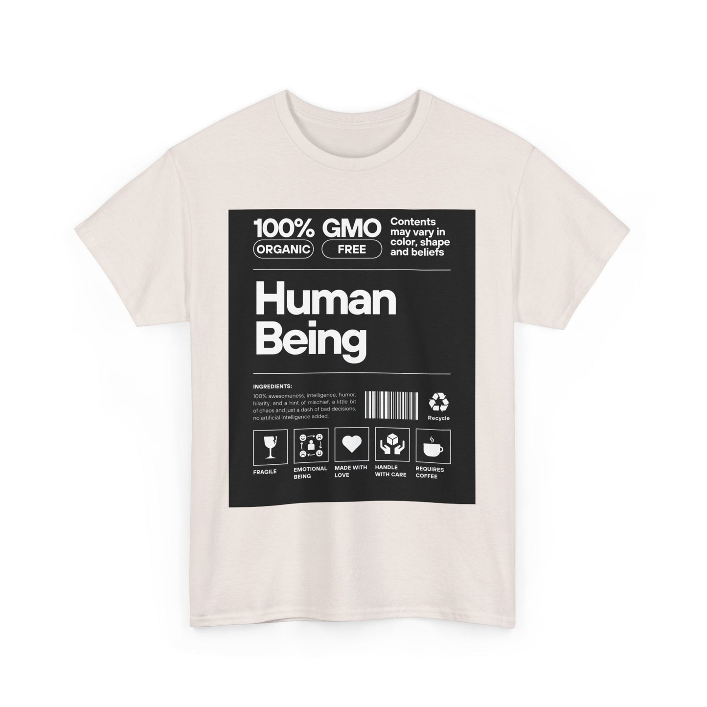 Human Being CREW Neck Tee Black Label